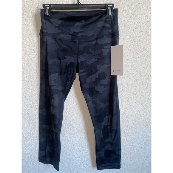 lululemon athletica Pants - New Lululemon Align High Rise Crop 21" Camo 10 Yoga Gym Nulu Leggings Athleisure